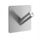 thumbnail image 1 of Nvzi Gancho adhesivo de acero inoxidable 304 sin agujeros de 4 piezas, gancho de acero inoxidable, gancho de baño de cocina, gancho de baño, gancho de toalla (plata, gancho diagonal), 1 of 5