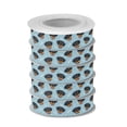 thumbnail image 2 of 5 Rolls Christmas Ribbon 1.5 inch Wide Decorative Ribbon for Gift Wrapping and Holiday Decorations Cartoon Dog Faces and Bones, 2 of 7