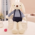 thumbnail image 2 of Juguetes de peluche regalo de cumpleaños para niñas de conejo de orejas largasAzul40cm, 2 of 3