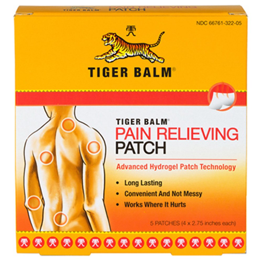 2PK-5 Count Tiger Balm Flexible Pain Relieving Patch Ingredients
