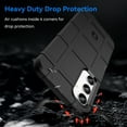 thumbnail image 3 of Feishell for Samsung Galaxy A25 5G Case, Heavy Duty Drop Protection Non-slip Texture Armor Anti-Fingerprint Shockproof Anti-Scratch Silicone Slim Cute Phone Case for Samsung Galaxy A25 5G,Black, 3 of 7