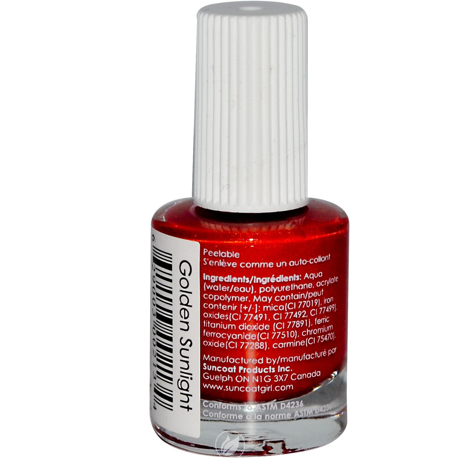 Suncoat Products Inc. Water-based Peelable Nail Polish For Kids Golden 