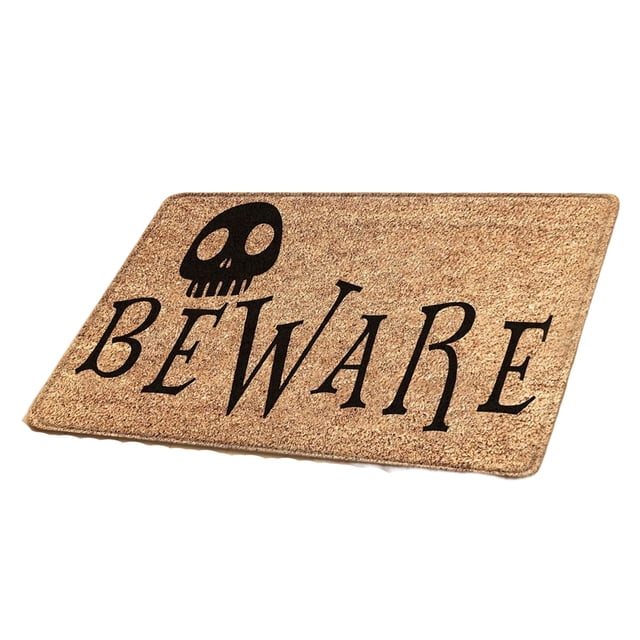 Yuarrent Alfombras con letras de dibujos animados, alfombra protectora para sala de estar de Halloween, no tóxica, lavable, decoración de casa, Kits de decoración para fiestas No.11 Yuarrent HA045781-11