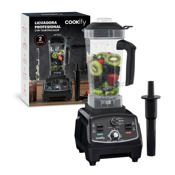 Cookify Licuadora Profesional de Alto Poder, Trituración Total Uso Rudo, Vaso 2 Lts. (PB004)