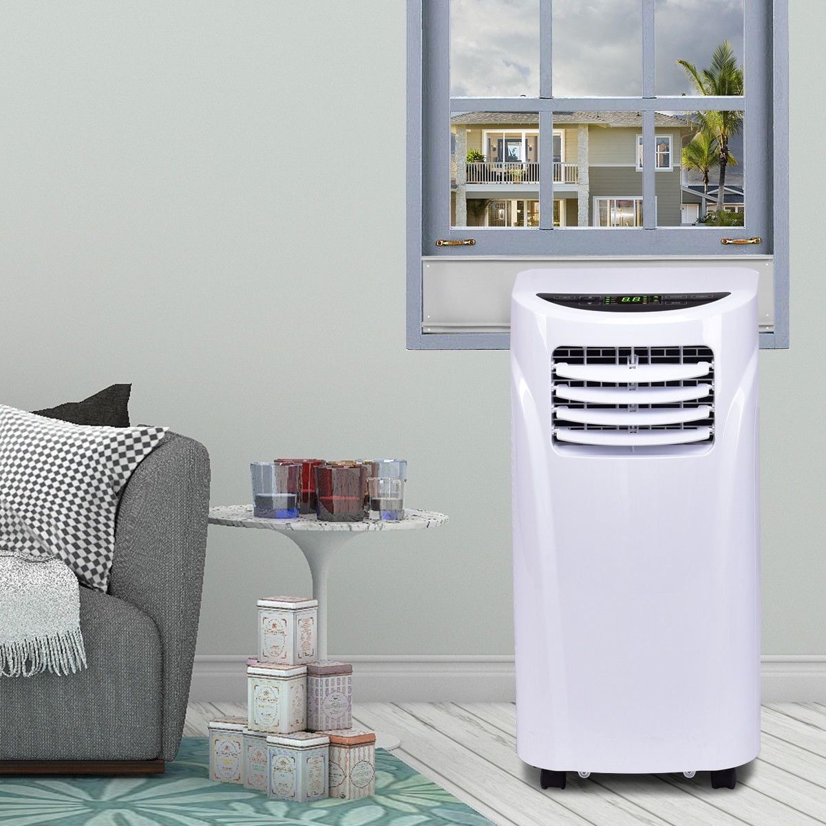 Переносной кондиционер для дома купить. Air Conditioner 2200 BTU. Переносной кондиционер. Переносной кондиционер в квартиру. Мобильные кондиционеры напольные с воздуховодом.