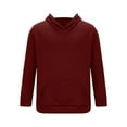 thumbnail image 4 of Miluxas Sweat Suits for Men Clearance Set 2 Piece Hoodie Jogger Long Sleeve Sweatsuits Hoodie and Pants Red 4(S), 4 of 9