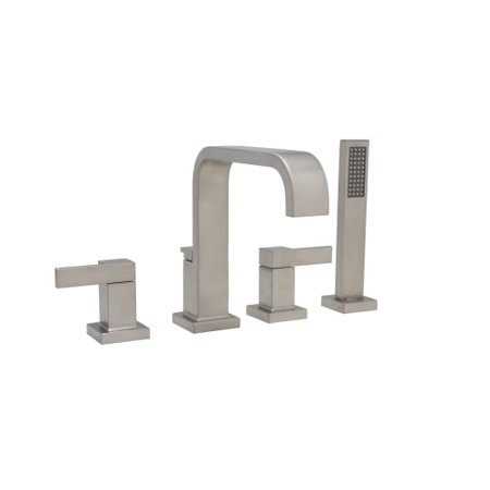 Deck Mount Diverter - Mirabelle MIRRI4RT Rigi Deck Mounted Roman Tub Faucet with Integrated Diverter and Personal Hand Shower