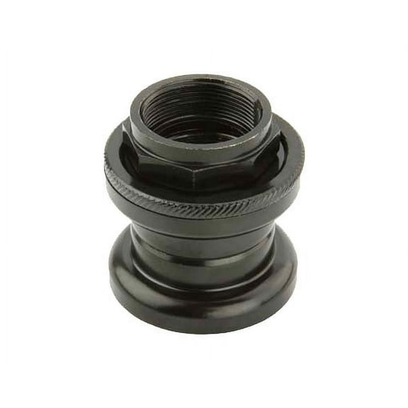 Alta Bike Steel Threaded Headset, Multiple Sizes and Colors (Black, 21.1mm)