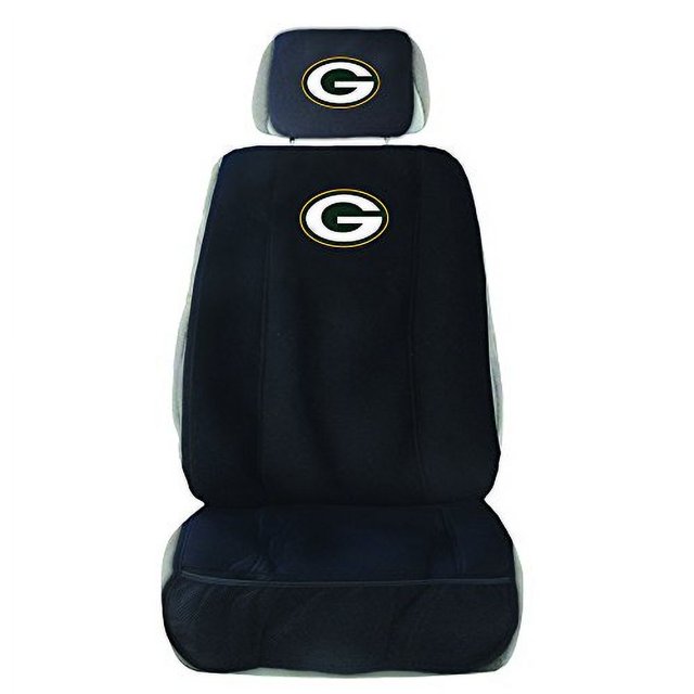 Cubierta de asiento de coche Fremont Die NFL Green Bay Packers, estándar, negra/colores del equipo