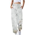 thumbnail image 2 of Womens Cinch Bottom Sweatpants Novelty 3D Graphic High Waisted Avtive Workout Joggers Trendy Fall Outfits 2024, 2 of 6