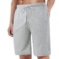 thumbnail image 1 of PEASKJP Men's Mesh Shorts Casual Classic Fit Drawstring Summer Beach Shorts with Zipper Pockets,GY1 M, 1 of 3
