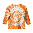 thumbnail image 4 of Taybagh Girls Shirts Size 10-12 Crew Neck 3/4 Sleeves Shirts for Youth Girls Vibrant Ombre Kids Clothes Soft Tees, 4 of 5