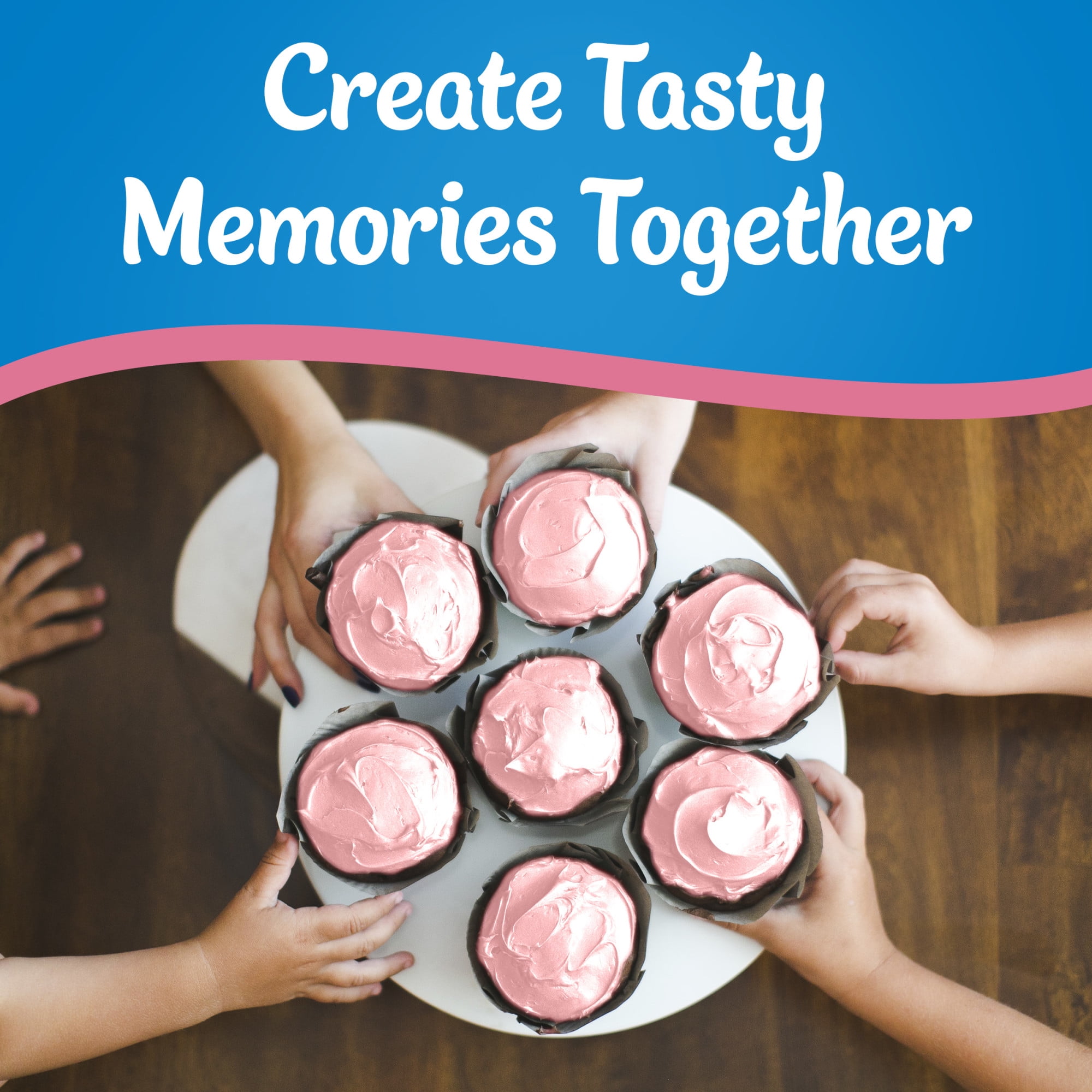 (8 pack) Pillsbury Whipped Strawberry Delight Frosting, 12 oz Tub