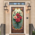 thumbnail image 3 of Elegant Floral Backdrop Rose Design Banner for Weddings Parties Photography Events Home Decor Celebration Customizable Decoration Scenic Display, 3 of 4