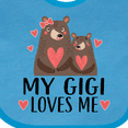 thumbnail image 4 of Inktastic My Gigi Loves Me Bear Boys or Girls Baby Bib, 4 of 4