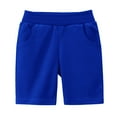 thumbnail image 4 of JUMESG Shorts for Boys Toddler Boy Elastic Waist Pull On Cotton Shorts for Littler Kids Boys Short Pants Summer Clothes 2T 3T 4T 5T 6T 7T-13 Years (Blue,3-4 Years）, 4 of 4