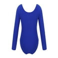thumbnail image 2 of TiaoBug Girls Long Sleeve Ballet Dance Leotard One Piece Gymnastics Jumpsuit Unitard 3-12 Dark Blue 10, 2 of 4