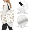 thumbnail image 3 of Fotbe Vintage Stylized White Color Bolsa Tote Estética de Lona con Estampado para Mujer - Bolsa Reutilizable de Hombro Casual para Vacaciones, Compras, Trabajo y Gimnasio, 3 of 8