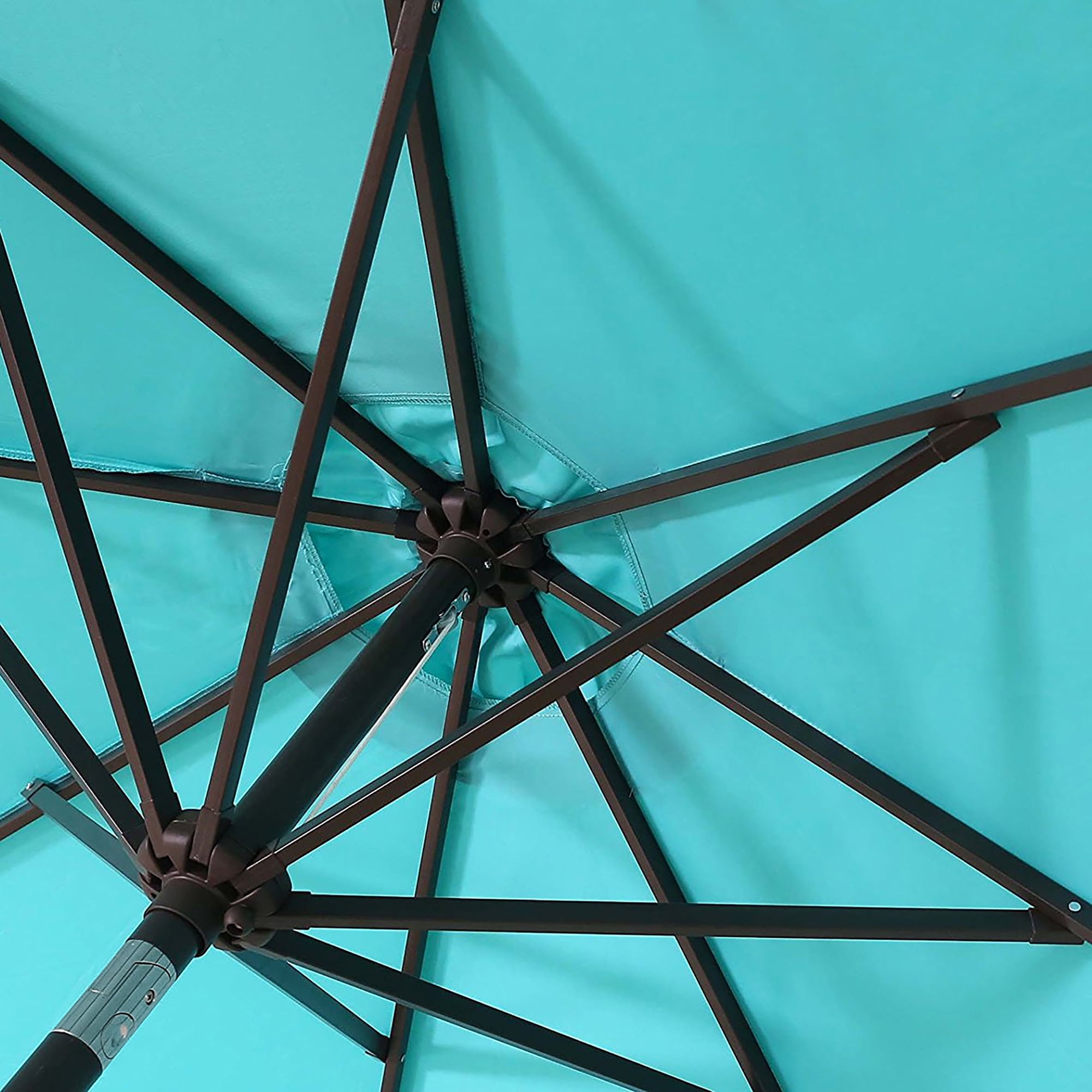 GARDEN 9 Ft Outdoor Patio Market Umbrella with Tilt & Crank Lift, Turquoise