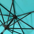 thumbnail image 6 of GARDEN 9 Ft Outdoor Patio Market Umbrella with Tilt & Crank Lift, Turquoise, 6 of 7