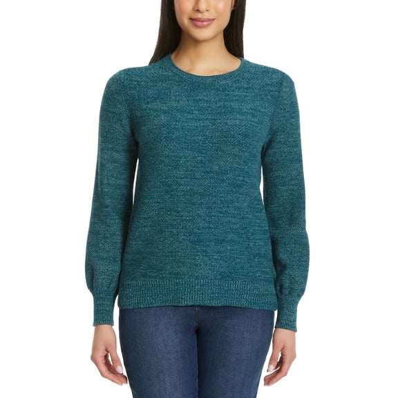 Gloria Vanderbilt Women's Crewneck Sweater ( Green,Large )