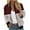 Wine, variant on YUGYXL Trendytripe Color Block Bomber Jacket for Women Lightweight Zip Up Windproof Varsity Jacket Color Blocktand Collar Outwear with Pockets Todays