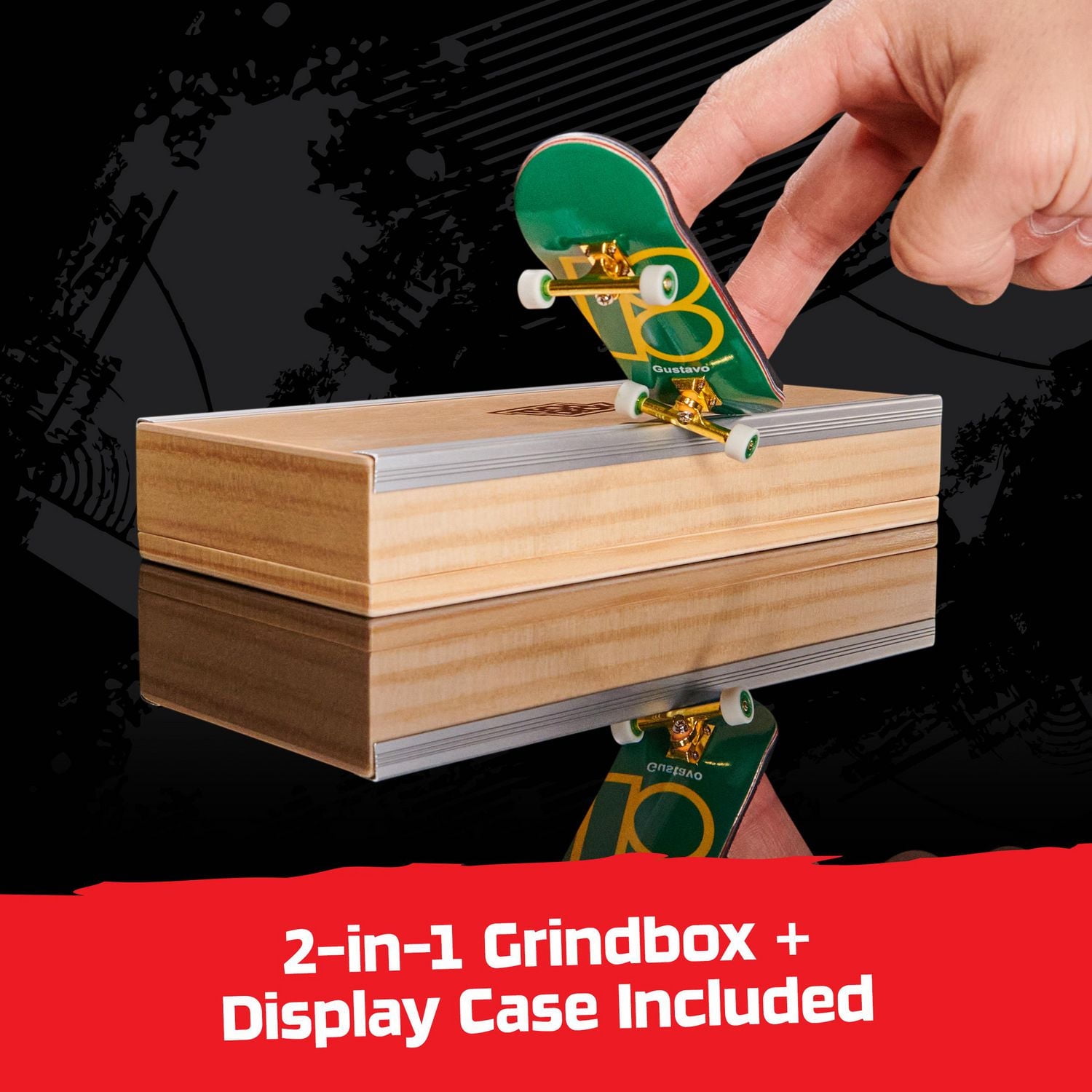 Tech Deck, Plan B Pro Series Finger Board with Storage Display, Built for Pros; Authentic Mini Skateboards, Kids Toys for Ages 6 and up