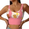 thumbnail image 1 of Fotbe Cute Cat Sujetador Deportivo Largo sin Aros para Mujer con Almohadillas y Soporte Medio, Transpirable y Absorbente, Camiseta Tipo Chaleco o Tank Top-X-Large, 1 of 8