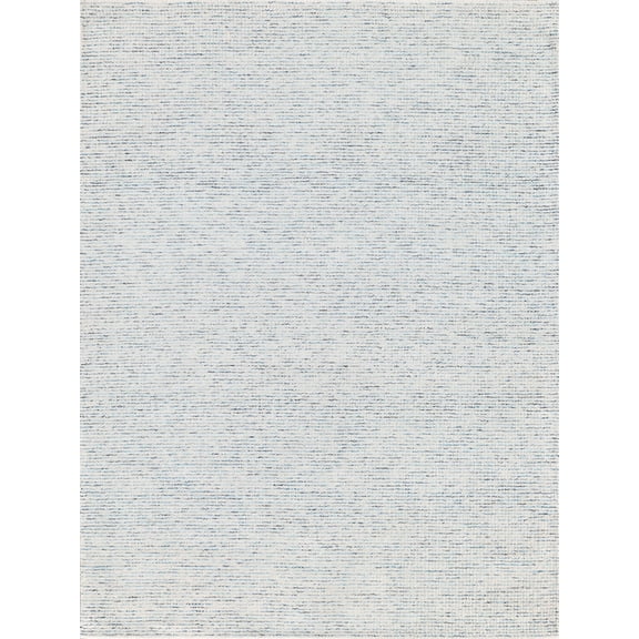 Exquisite Rugs Key West Ivory/Blue New Zealand Wool Hand-Tufted Area Rug