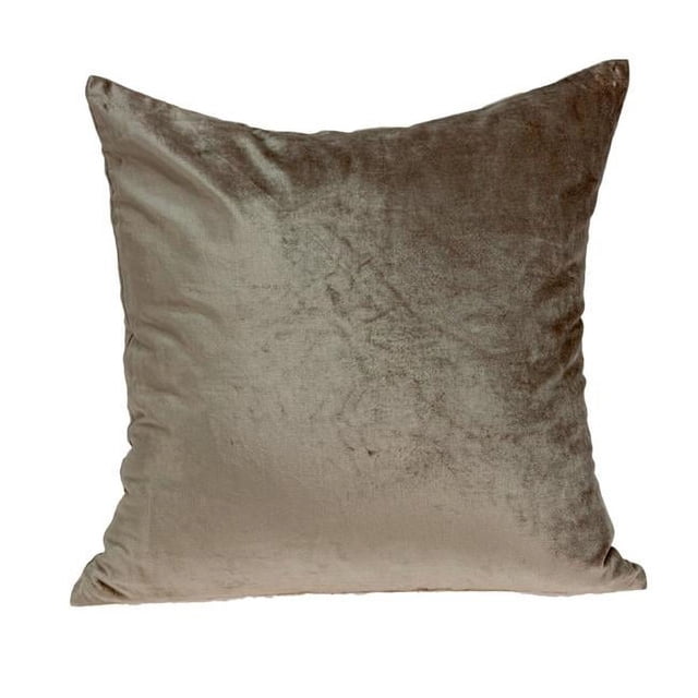 Parkland Collection PILE11203P Druzy Taupe Carré Coussin de Transition avec Insert en Poly - 20 x 20 x 7 Po.