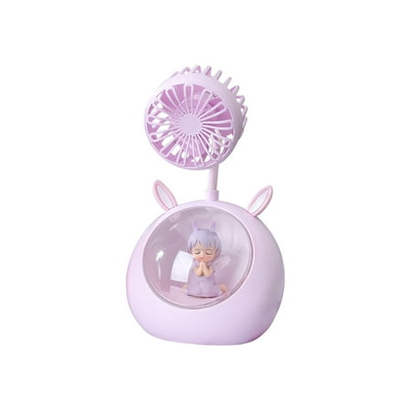 

Fan Household Essentials Home Portable Night Light Small Fan Personal Desktop Light Mini Fan For Room Office Bedroom Camping