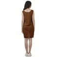 thumbnail image 3 of Moomaya Cotton Sleeveless Lace Shift Dress Solid Casual Women Short Dresses, 3 of 5