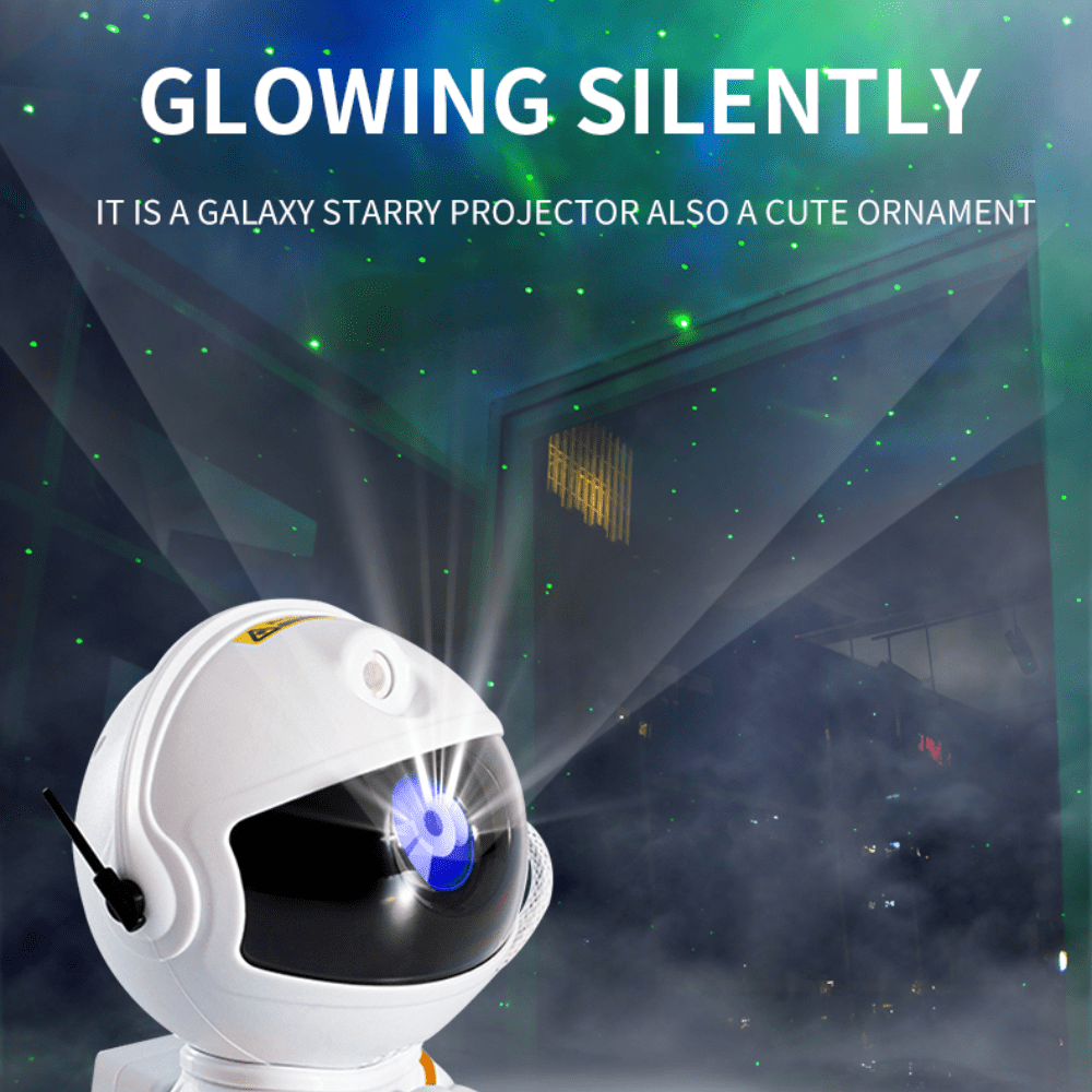 Astronaut Nebula Projector Night Light 360 ° Rotating Magnetic Head Nebula Light Bedroom Children's Room Ceiling Room Decoration