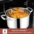 thumbnail image 5 of Stainlss Stl Stock Pot and Saucpan with Lid Bundl, 8 Quart Tri-ply Bas Cooking Pot with Glass Lid, 2 Quart Sauc Pan Induction Pot for Cooking, Ovn & Dishwashr Saf, 5 of 8