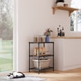 thumbnail image 5 of IZEUK 3-Tier Metal Shelving Unit for Home Kitchen Laundry Room, 17.7"W x 11.8"D x 26.3"H, 450 lbs, Grey, 5 of 9