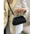 thumbnail image 2 of Kukuzhu Women PU Evening Handbags Chic Pleat Soft Wedding Party Evening Clutch Purse Shoulder Bag, 2 of 5