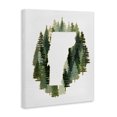 thumbnail image 2 of Stupell Industries Farmhouse Vermont State Outline Pine Tree Green Forest Canvas Art, 16 x 20, by Ziwei Li, 2 of 7