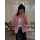 thumbnail image 3 of Cárdigans de punto de Mohair para mujer, suéter elegante de manga larga con cuello redondo y botonadura única, a la moda, otoño, 2024, 3 of 5
