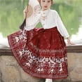 thumbnail image 6 of Mercatoo Children's Chinese Classical Horse Skirt Ethnic Suit Girls Two Set New Retro Long Sleeved Skirt Sweatshirt and Sweatpants for Girls, 6 of 6
