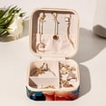 thumbnail image 6 of Sea Horse Travel Portable Square Jewelry Box: Storage Box, Decorative Box, and Jewelry Stand for Rings, Earrings, Necklaces, Bracelets, and More – Ideal for Girls and Women, 6 of 6