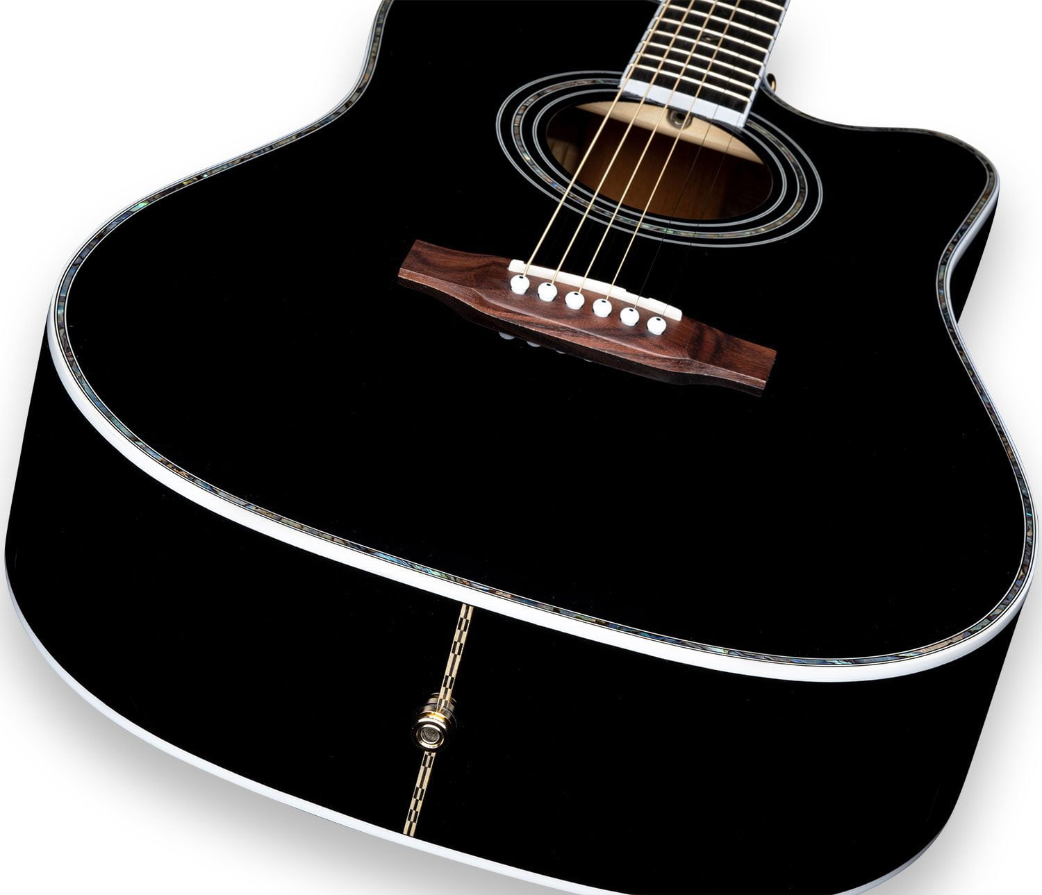 Buy Zager Full Size ZAD80CE Solid Cedar/Rosewood Acoustic Electric