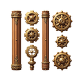 thumbnail image 5 of Retro Steampunk Stickers, Waterproof Steampunk Sticker for Water Bottle Laptop Phone Cases Planner Skateboard Luggage Helmet Party Favor Decor, Ideal for Adults Teens Teacher Rewards, 5 of 9