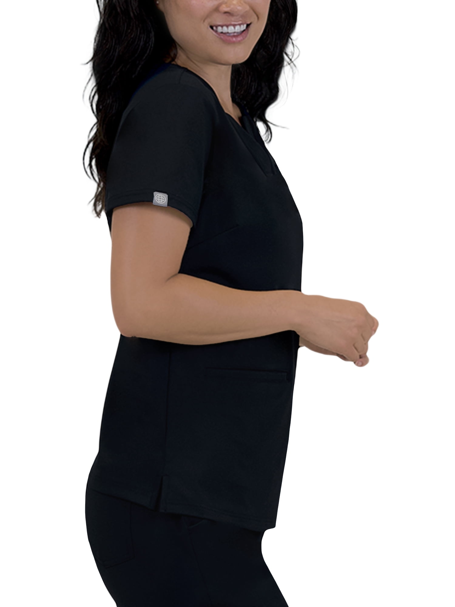 Doctor's Choice Pro Fit Antimicrobial Moisture Wicking Women's Scrub Top, 3 Pockets, Sizes S - XXXL