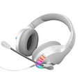 thumbnail image 3 of sweethay Auriculares con cable Juegos de computadora Auriculares con micrófono de graves pesados Auriculares con haz de cabeza ajustable Cables de audio/vídeo, 3 of 6