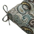 thumbnail image 4 of Pillow Perfect  Outdoor Tamara Paisley Quartz Blown Bench Cushion 18 X 44 X 5, 4 of 5