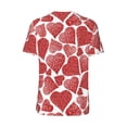 thumbnail image 3 of Balery Hearts Baseball Jersey for Men Casual Button Down Shirts Short Sleeve Active Team Sports Uniform-Medium, 3 of 9