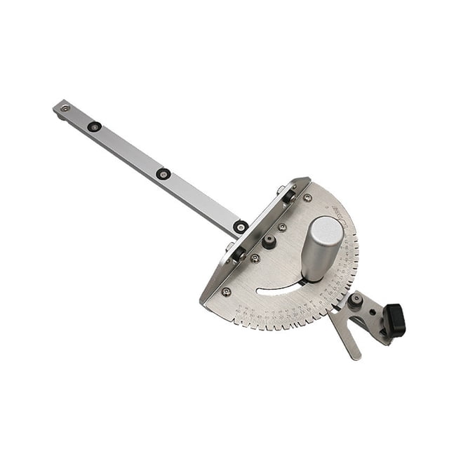 Precision Table Saw Miter Gauge With A Standard Slot Steel Bar Woodworking T Track Miter Angle Ruler Aluminium Alloy Push Handle ,Easy Setup