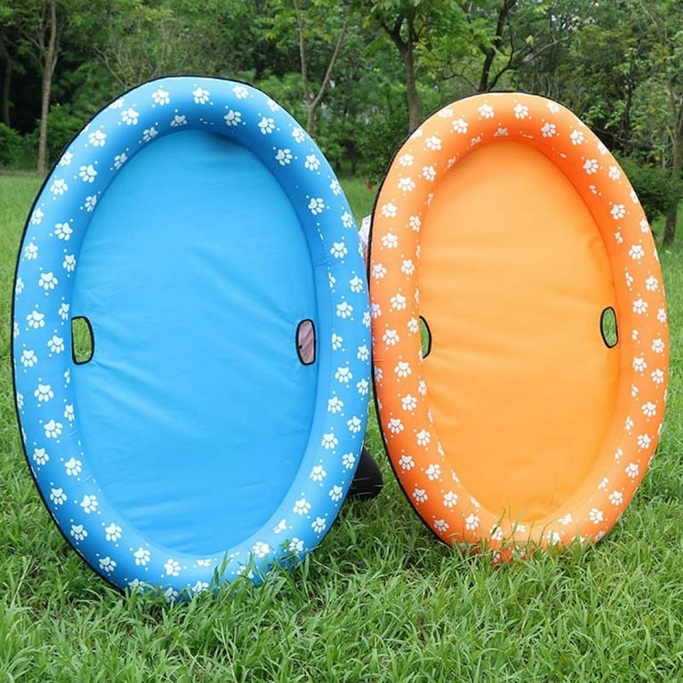 SPRING PARK Footprint Inflatable Foldable Floating Bed Float Pet Dogs  Swimming Pool Raft Water Toy