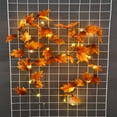thumbnail image 6 of Autumn Maple Leaf Lights, 20 LED Battery Operated Fall Garlands Vines, for Home Halloween Thanksgiving Garland Indoor Outdoor Decoration, 6 of 6