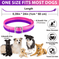 thumbnail image 6 of Oimmal Collar for Dog and Puppy, 24 Months Protection, 19inch Adjustable, Waterproof, Natural Ingredients, 4 Collars - Pink & Purple, 6 of 10